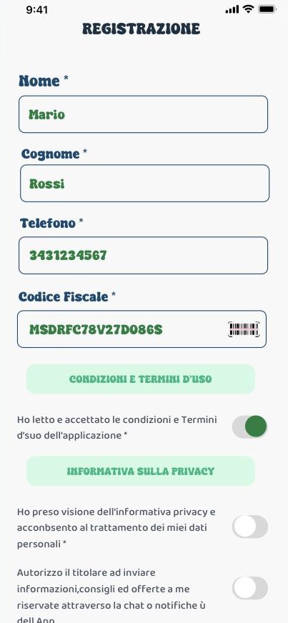 Registrazione